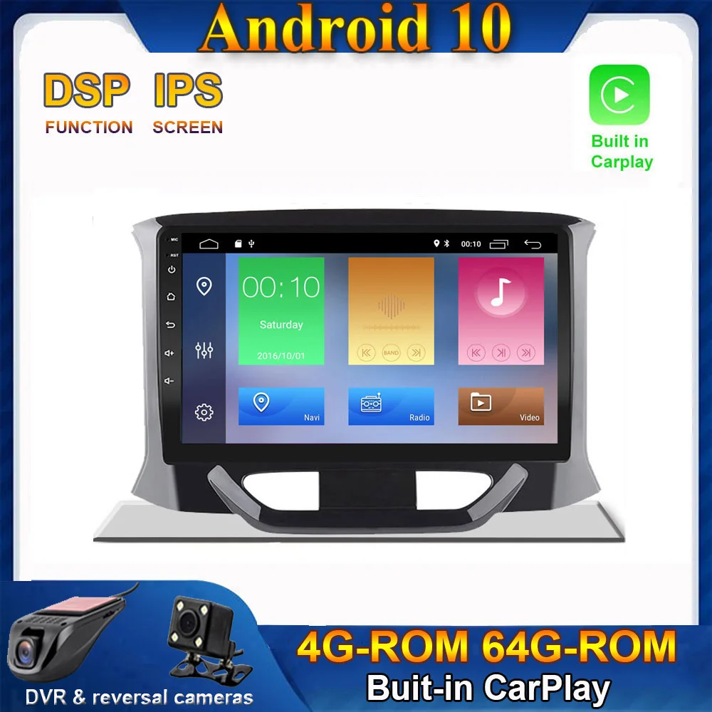 CARPLAY Android 10 0 автомобильный радиоприемник стерео проигрыватель GPS-навигация