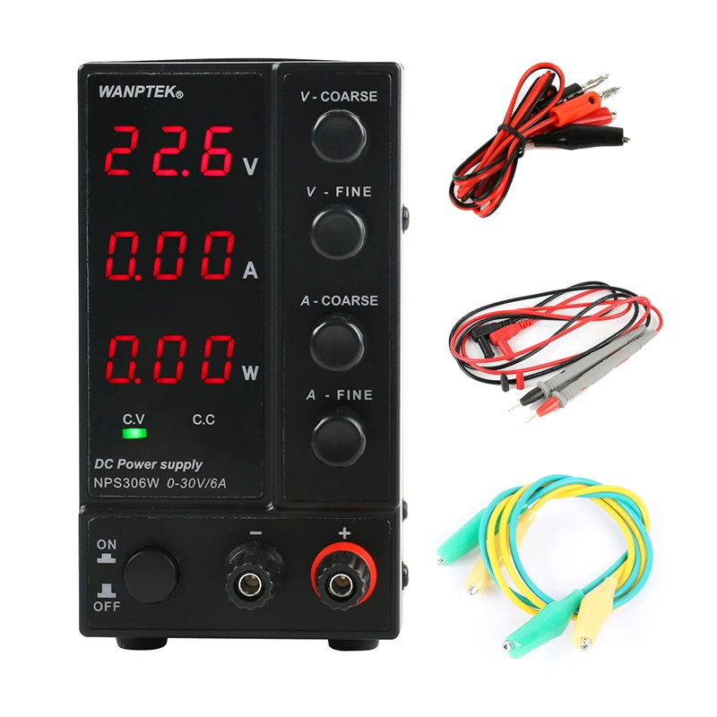 Mini Adjustable Digital DC Power Supply Laboratory Switching Power Supply With Power Display 30V 6A 5A 60V 120V 1A 220V EU Plug-0