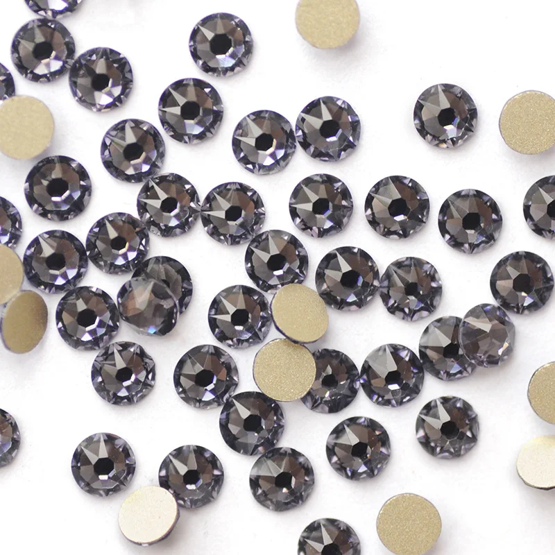 Tanzanite YANRUO 2088 NOHF 8 Большие 8 маленькие камешки для дизайна ногтей не горячей фиксации Стразы DIYFlatBack Стразы для холодной фиксации на одежде - Цвет: Tanzanite