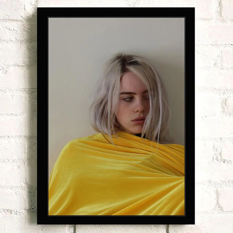 Billie Eilish художественный плакат Европейская музыкальная звезда картины с певцом HD печатная живопись Современная Настенная художественная постер для гостиной ZS201