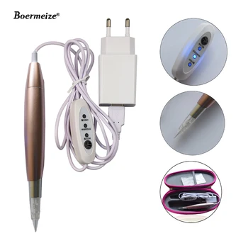 

Professional Makeup Tattoo Pen Machine Permanent Eyebrow Lip Contour Pen Beauty Art Tattoo Gun with Cartridge Needles