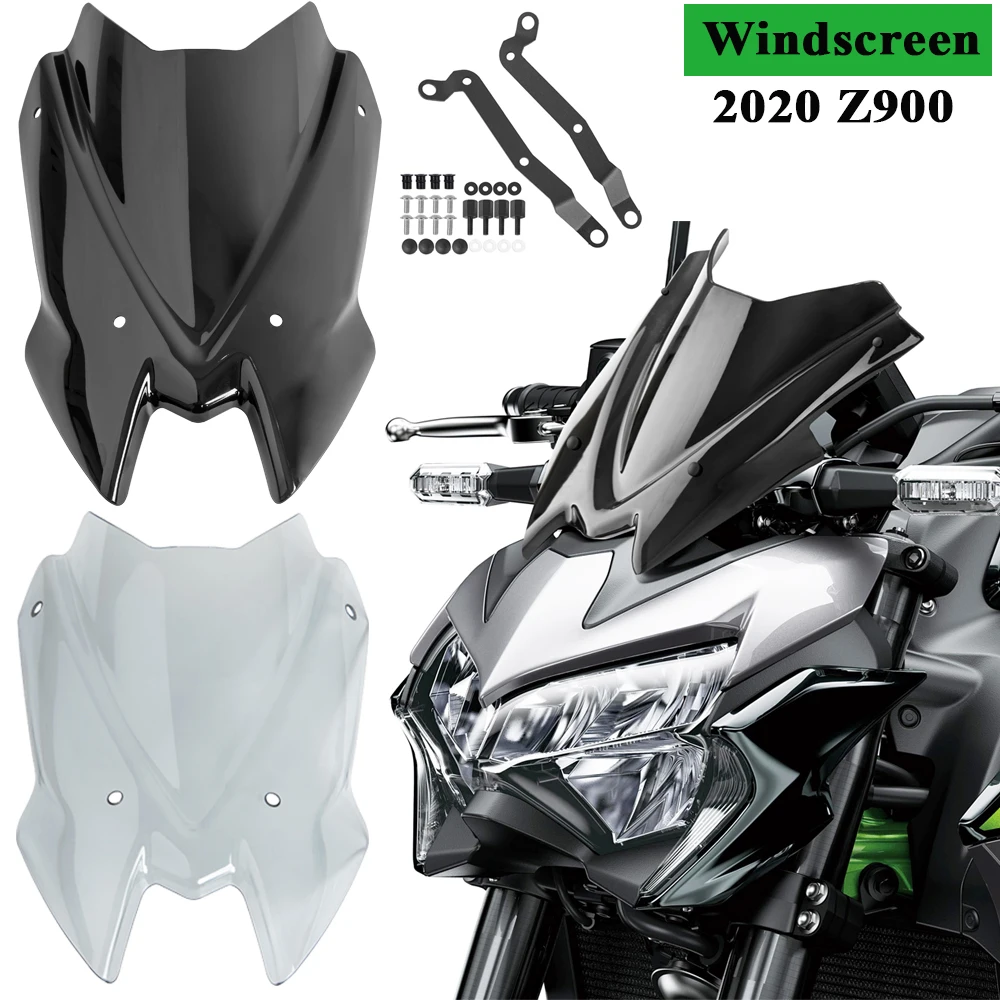 Козырёк для ветрового стекла мотоцикла с двойным пузырьком кронштейном Kawasaki Z900