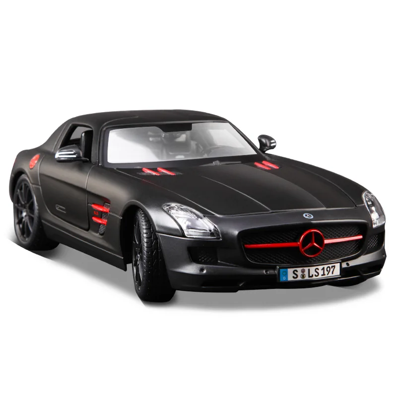 Спортивный автомобиль Maisto 1:18 Mercedes Benz SLS AMG GT модель автомобиля из сплава в стиле