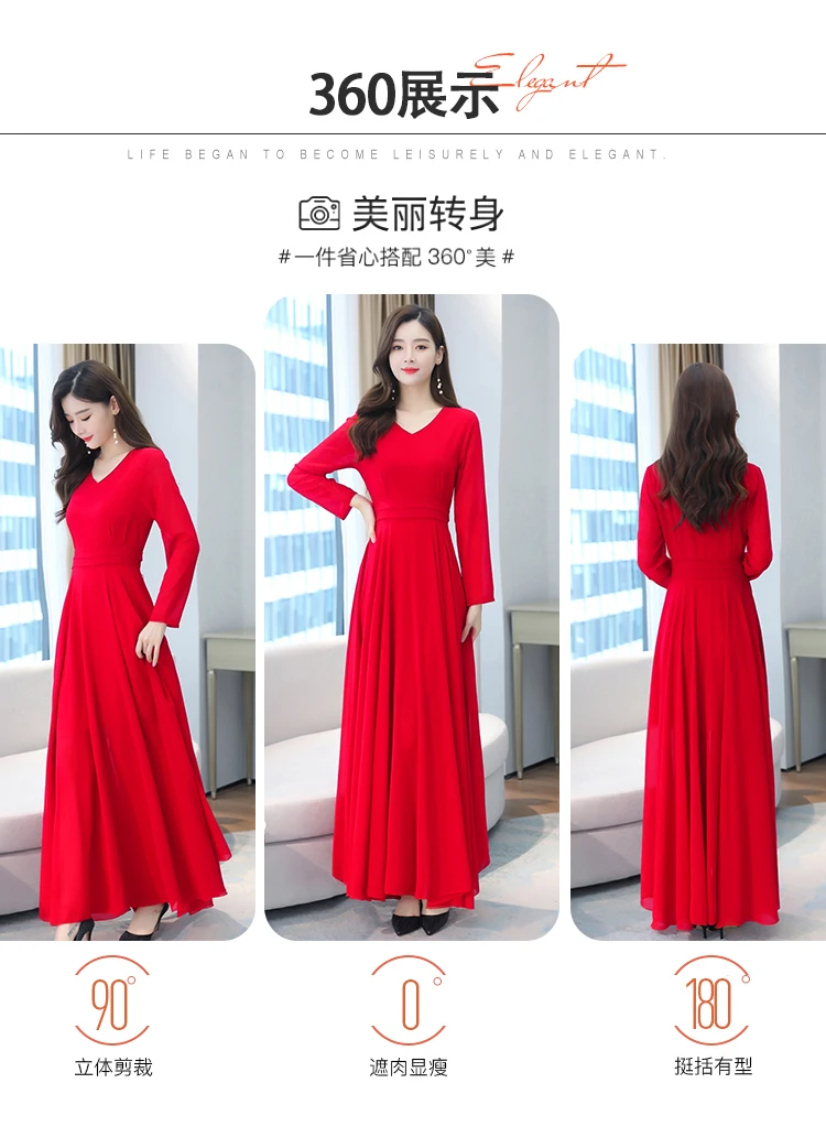 Autumn Winter Vintage Chiffon Boho Midi Dress 2020 4XL Plus Size Sexy Casual Maxi Dresses Women Party Long Sleeve Black Vestidos