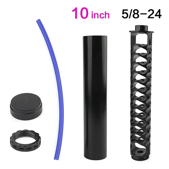 New 1/2-28 5/8-24 6inch-Small 10inch Single Core Aluminum Fuel Filter Solvent Trap for NAPA 4003 WIX 24003 223 308 308