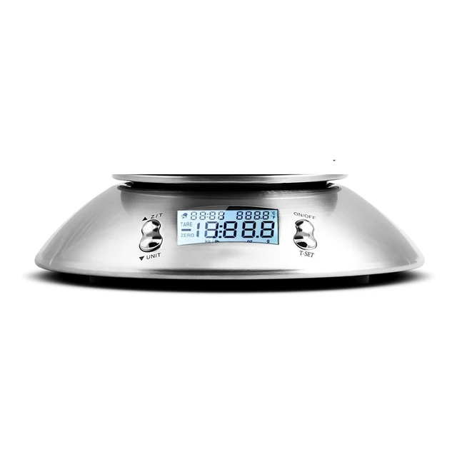 Digitális Konyhai Méretű Rozsdamentes Acél Nagy Pontosságú Élelmiszer -Skála Cserélhető Tál Kiegészítőkkel - Image 4