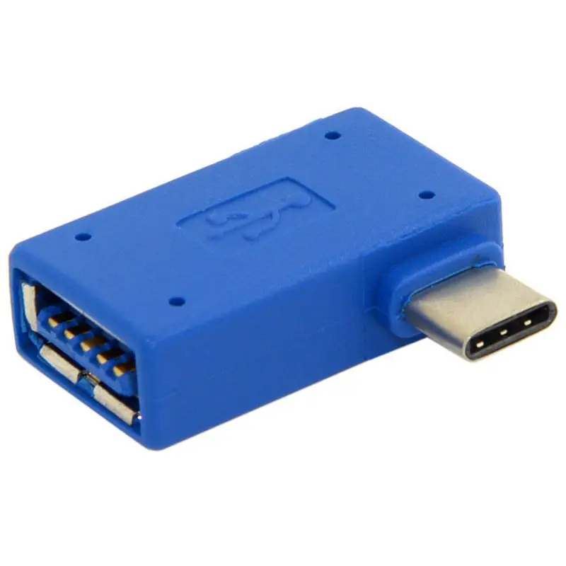 USB 3 1 type C правый 90 градусов угловой штекер для 0 Женский OTG адаптер|Кабели передачи