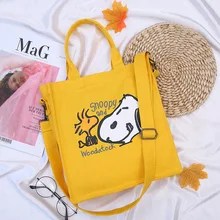 Напечатанная сумка тканевая через плечо стиль мультфильм Печатный модный холщовый мешок женская сумка/ручная сумка поколение жира