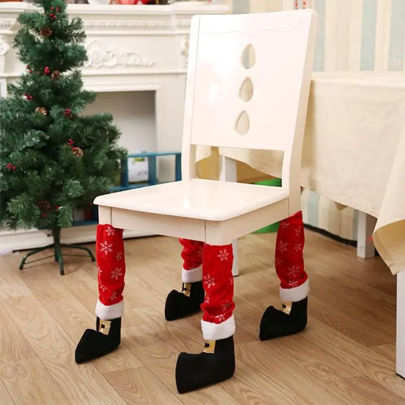 Новинка, Рождественский нескользящий Чехол для стула, матовая ткань, забавный чехол для обеденного стола, стулья, рождественские, вечерние, декоративные аксессуары