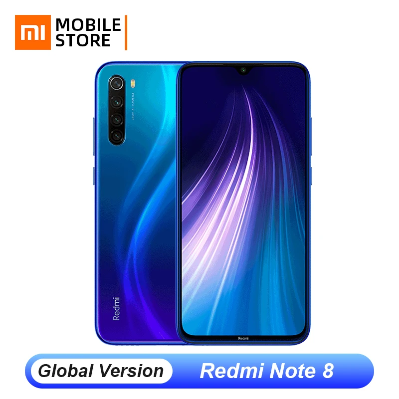 Xiaomi Redmi Note 8 смартфон с восьмиядерным процессором Snapdragon 665 ОЗУ 3 ГБ ПЗУ 32 48 МП 2 1
