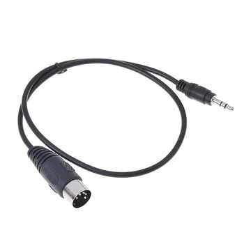 

5 Pin Din MIDI Male To 3.5mm Male Plug Stereo Jack Audio Adapter Cable 50cm