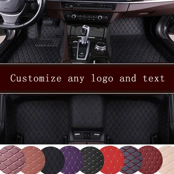 

Car floor mats Can Private Customized Logo And Letters For Various Models Artificial Leather Auto Foot Pads Automobile Carpet