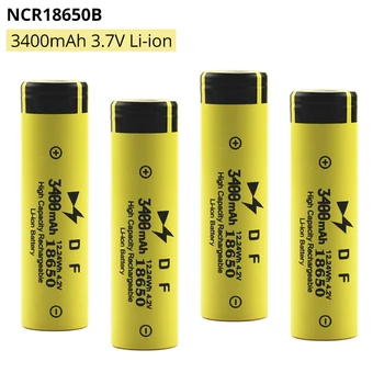 

1-20PCS NCR18650B 3400mAh 3.7V Lithium Rechargeable Batteries 18650 battery 100% New Flashlight batteries