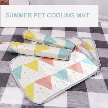 

Dog Mat Cooling Summer Pad For Small Medium Large Dogs Cat Breathable Soft Ice Pads Washable Pet Cool Blanket Bed Pet Supplies