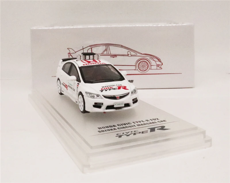 1: 64 INNO64 Honda Civic Тип R FD2 Suzuka схема маршала автомобиля литья под давлением модель автомобиля
