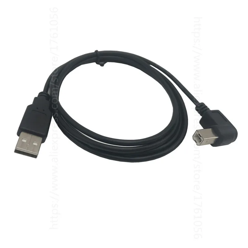 Высокоскоростной Кабель USB 2 0 A B Male кабель под прямым углом 90 градусов для