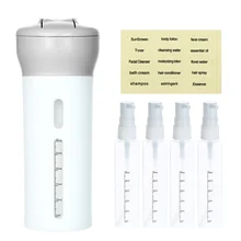 Шампунь, лосьон, гель для душа, бутылка для мыла, аксессуары, диспенсер для путешествий, 4 в 1, пустая бутылка, пресс-контейнер, многоразовая бутылка