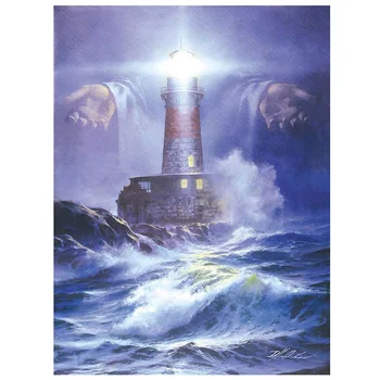 

Diy lighthouse & the hand of God Diamond painting cross stitch kits 5d Diamond embroidery mosaic painting sale home decorZP-116