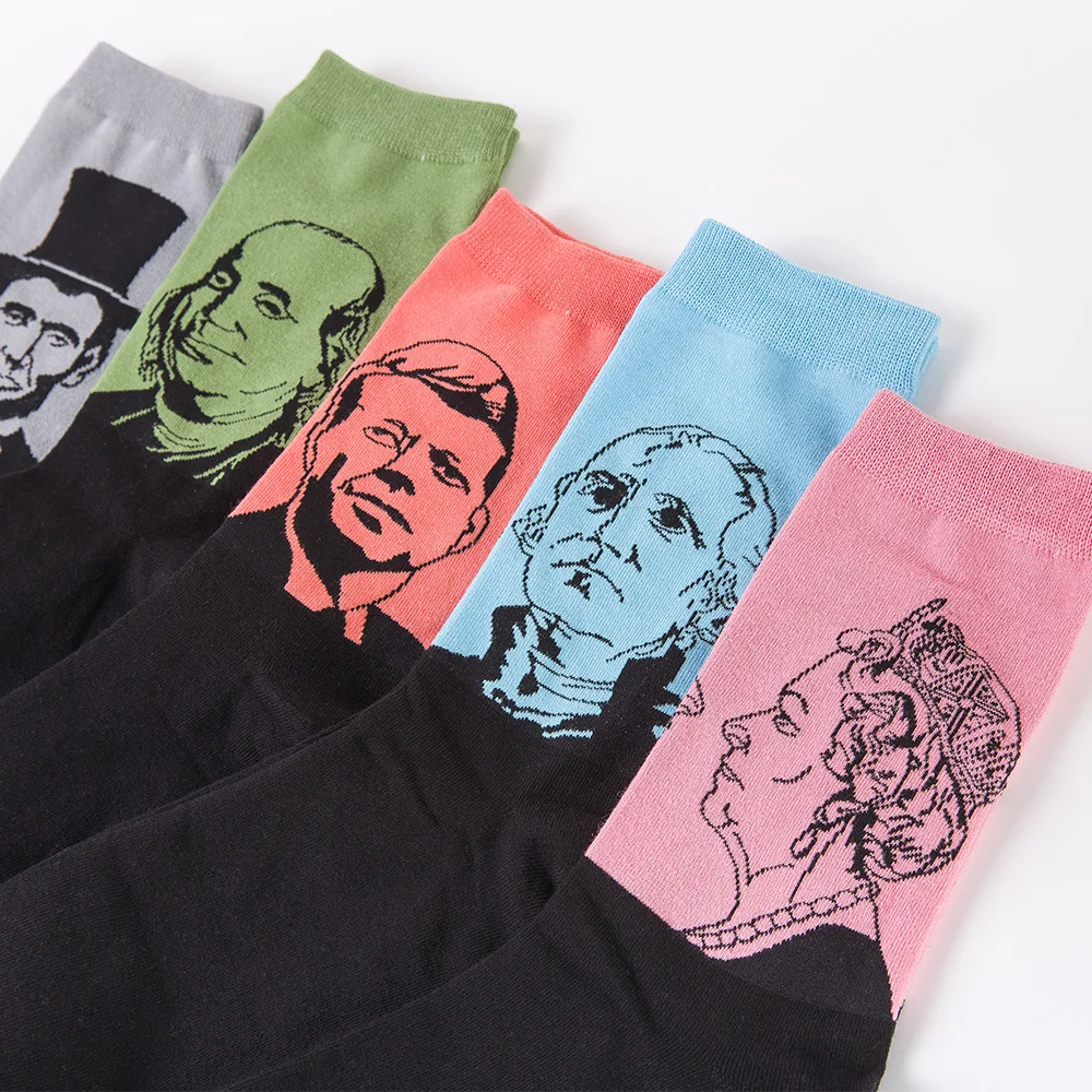 UGUPGRADE Happy Sock мужские носки с рисунками животных инопланетян Чили усы Ленивцы
