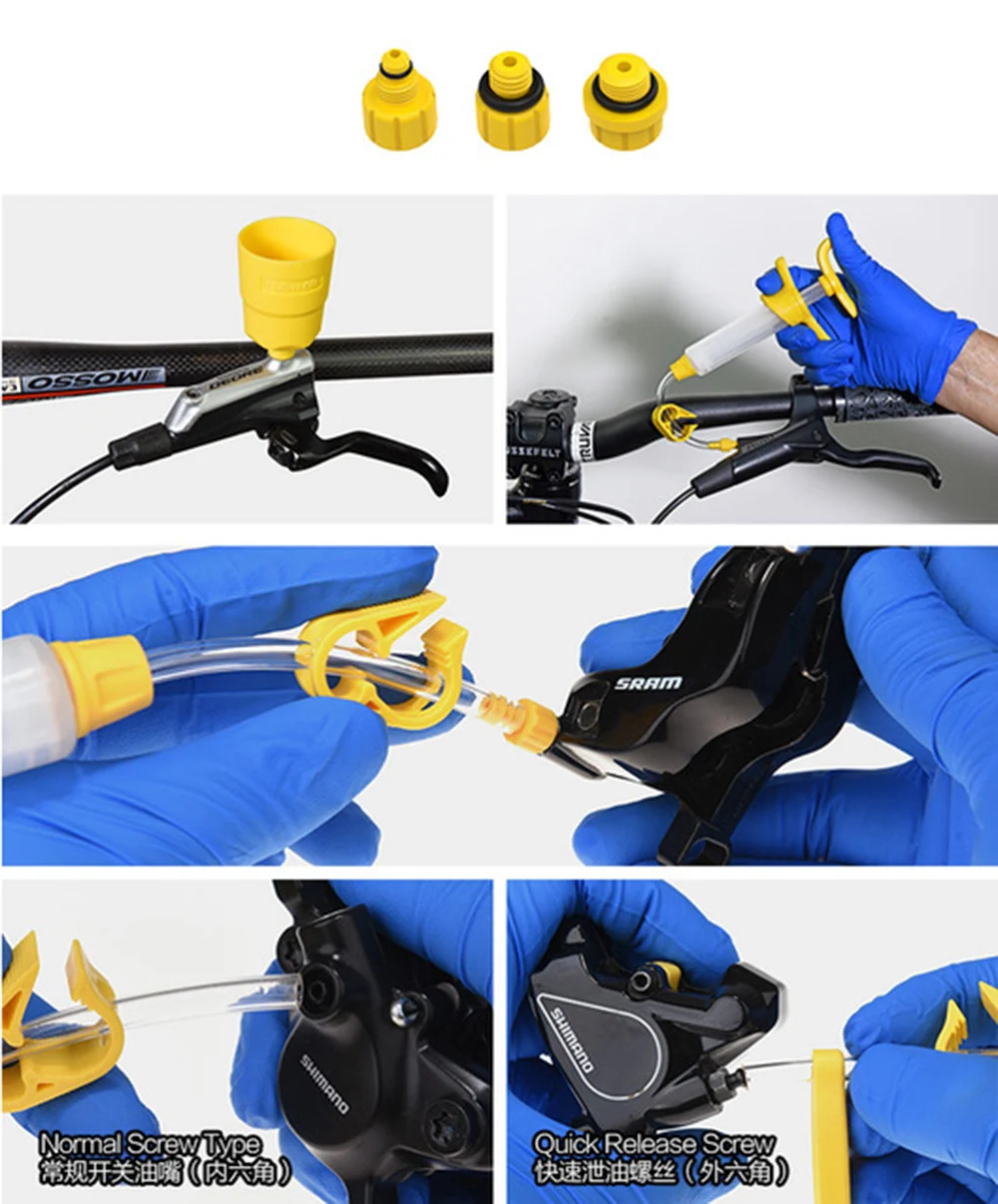 New Arrival Bicycle Hydraulic Disc Brake Oil Bleed Kit For SHIMANO TEKTRO SRAM AVID MAGURA Series Bike Brake Repair Tool BC0622 (5)