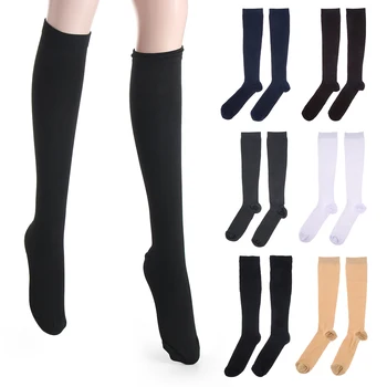 

1 Pair Unisex Compression Long Socks Pressure Prevent Varicose Veins Leg Relief Pain Knee High Stockings S-XXL