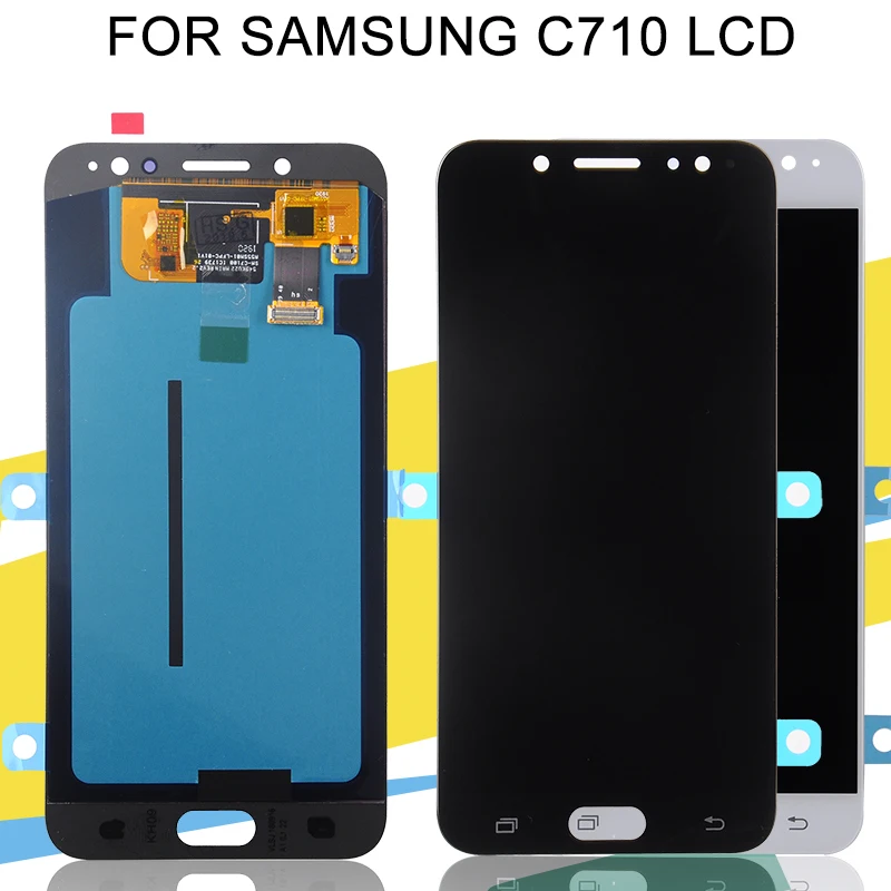 Super Amoled HH J7 Plus C710 дисплей для Samsung Galaxy C8 ЖК с сенсорным экраном дигитайзер 5 7 дюймов