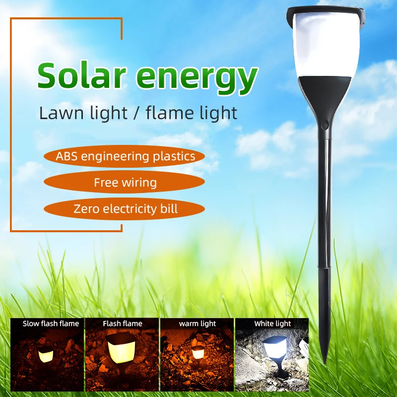 

Solar Flame Light 96LED Plug Light Outdoor Garden Landscape Night Illuminated Fire Torch Light