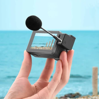 

3.5mm/Type-C Adapter Audio External Mic Mount Enhance Sound Quality for DJI OSMO Action DQ-Drop