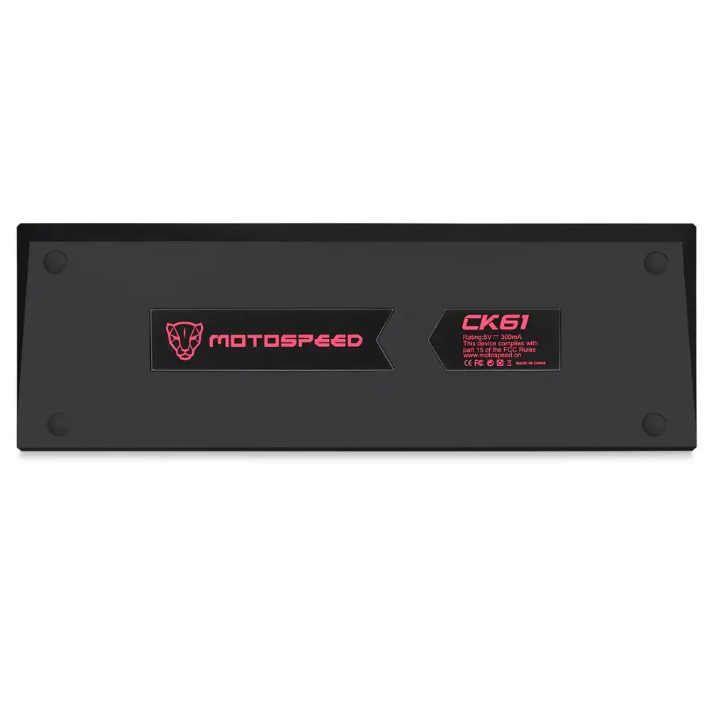 Motospeed CK61 Wired Mechanical Keybord Blue Switch Gaming Keyboards RGB Backlight 61 Key For Desktop Computer Gamer Russian