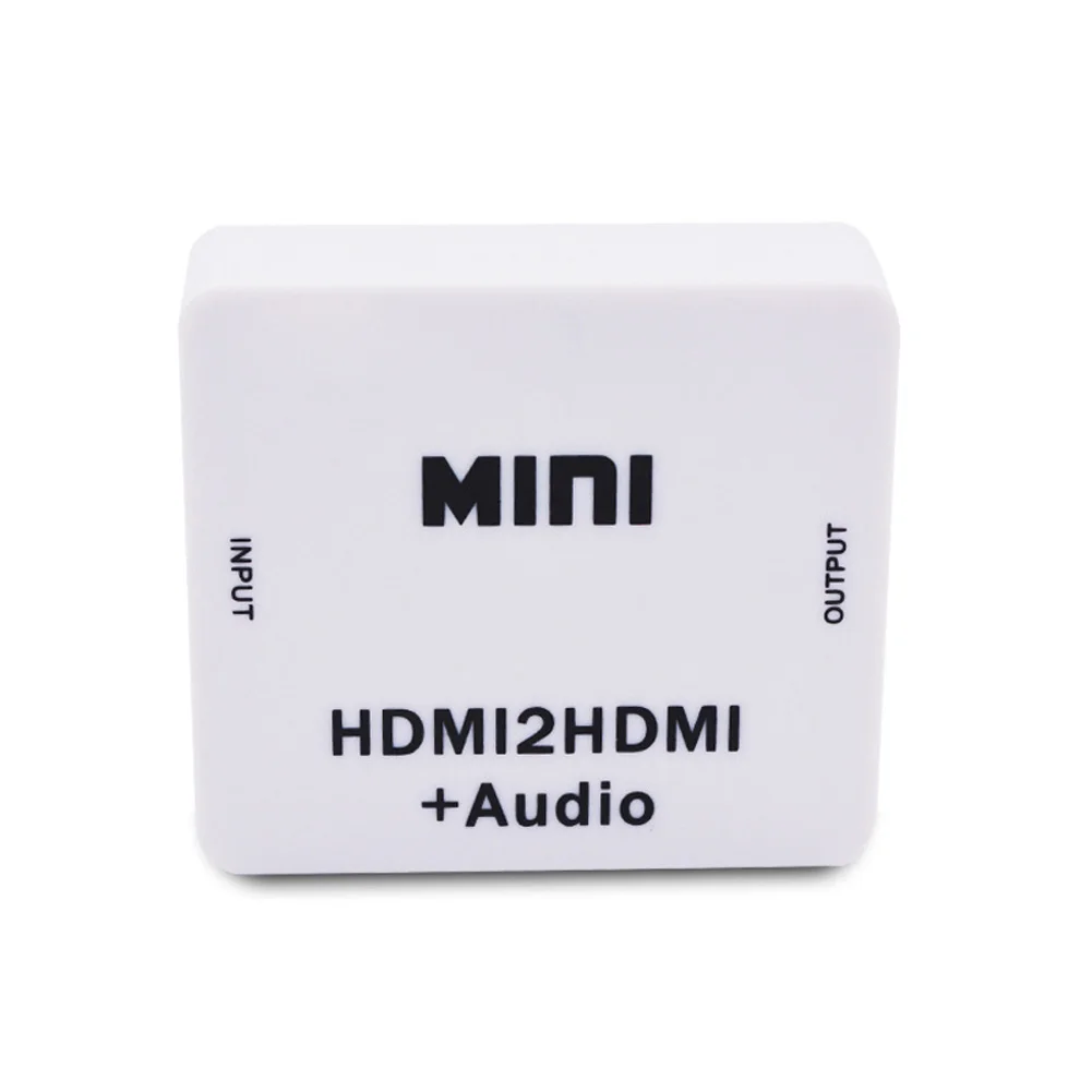 1080P HD мини HDMI2HDMI Аудио конвертер HDMI к HDMI аудио экстрактор адаптер конвертер для ПК ноутбук HDTV проектор