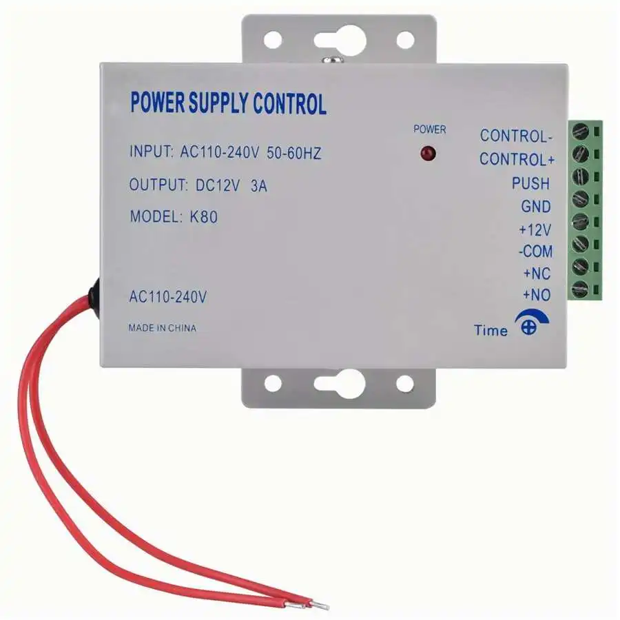 Вход AC 110V-240V Выход DC 12V 3A 30W блок питания для система контроля допуска к двери