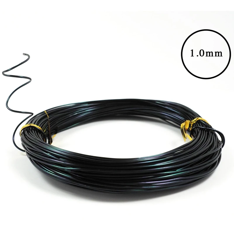 Anodized Aluminum Bonsai Training Wire 5-Size Starter Set-1.0Mm,1.5Mm,2.0Mm,2.5Mm,3.0Mm(147 Feet Total)-Choose Your Color(5 Size
