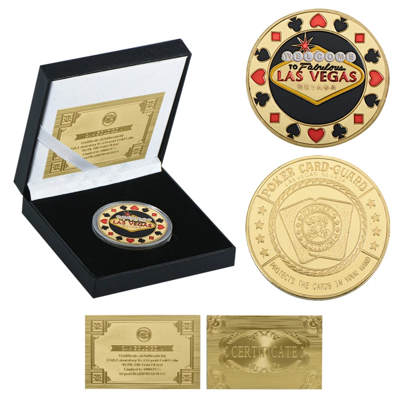Tanie Casino Las Vegas żetony do pokera pozłacane wyzwanie monety kolekcje