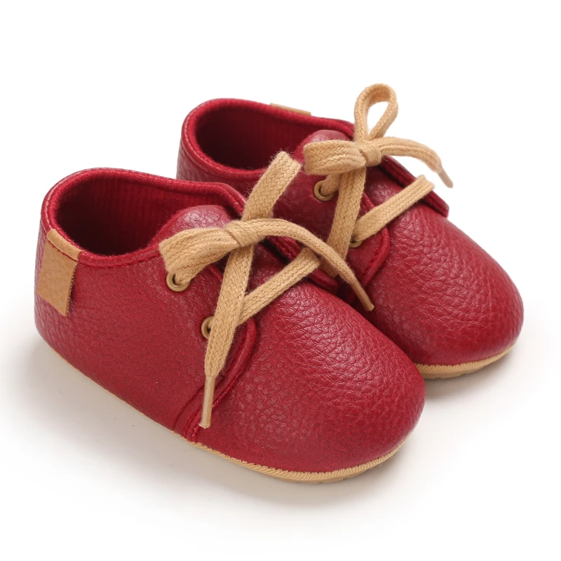 Baby Spring And Autumn Style Lovely Bow Solid Color Soft Sole Princess Shoes 0-18 Months Newborn Baby Casual Walking Shoes