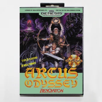 

Arcus Odyssey 16bit MD Game Card For Sega Mega Drive/ Genesis with Retail Box