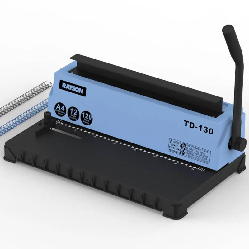 

TD-130 Spiral Coil 34Holes Punching Binding Manual Machine