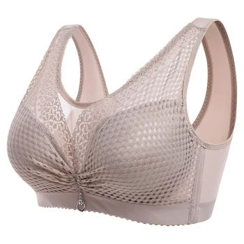 

Large Bust Significantly Smaller Bra without Steel Ring Thin Lace Sexy Skin Breathable Anti Sagging Push-Up Size