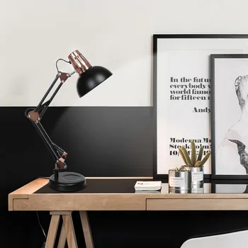 

High quality Metal Desk Lamps Adjustable Neck Architect Table Lamp Swing Arm Desk Lamp E27 lamp holder 40w Indoor lighting
