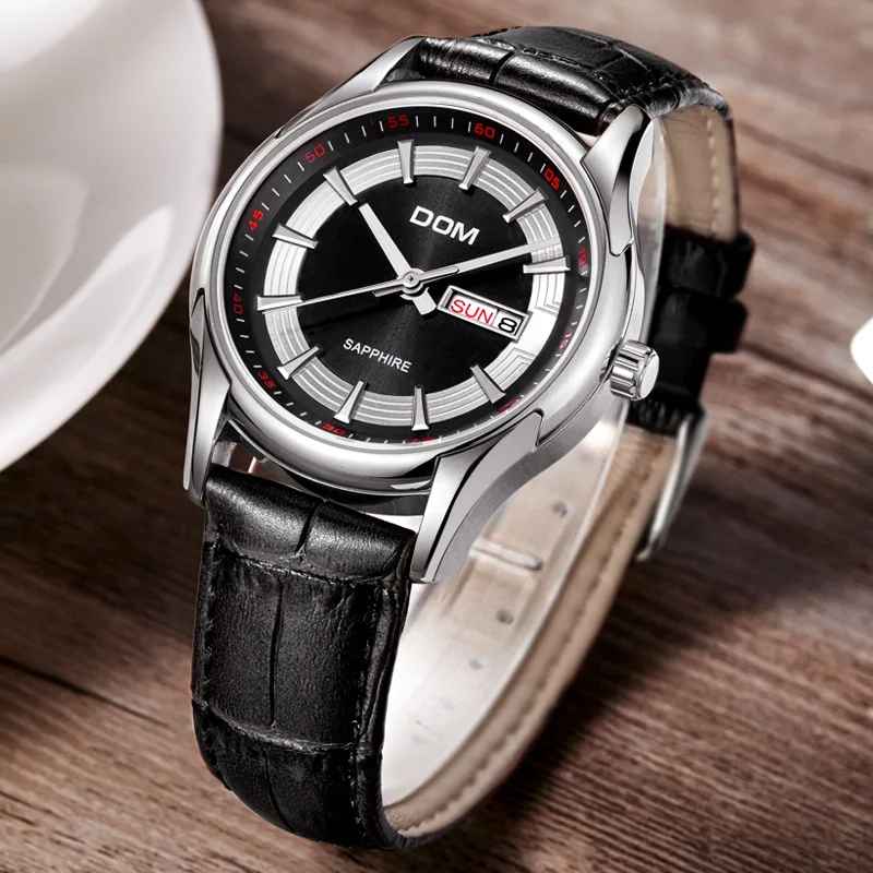 

MEN'S Watch Business-Style Table Clean Steel Double Calendar Waterproof Watch Manufacturers Wholesale a Generation of Fat M-517L