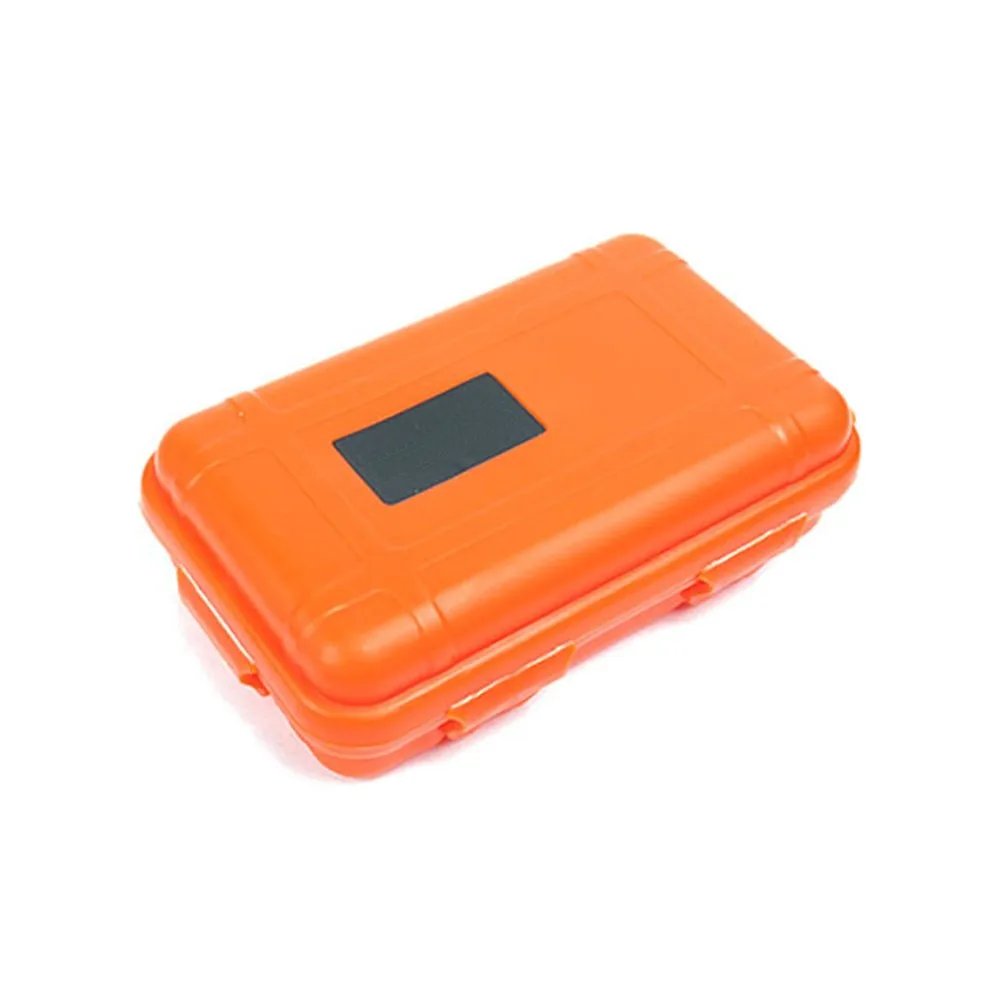 Case For Outdoor Survival Box Waterproof Black/Orange/Tan Box Camping Fishing Kite Boarding Tools Travel 135x80x40mm storage bag camping storage bag