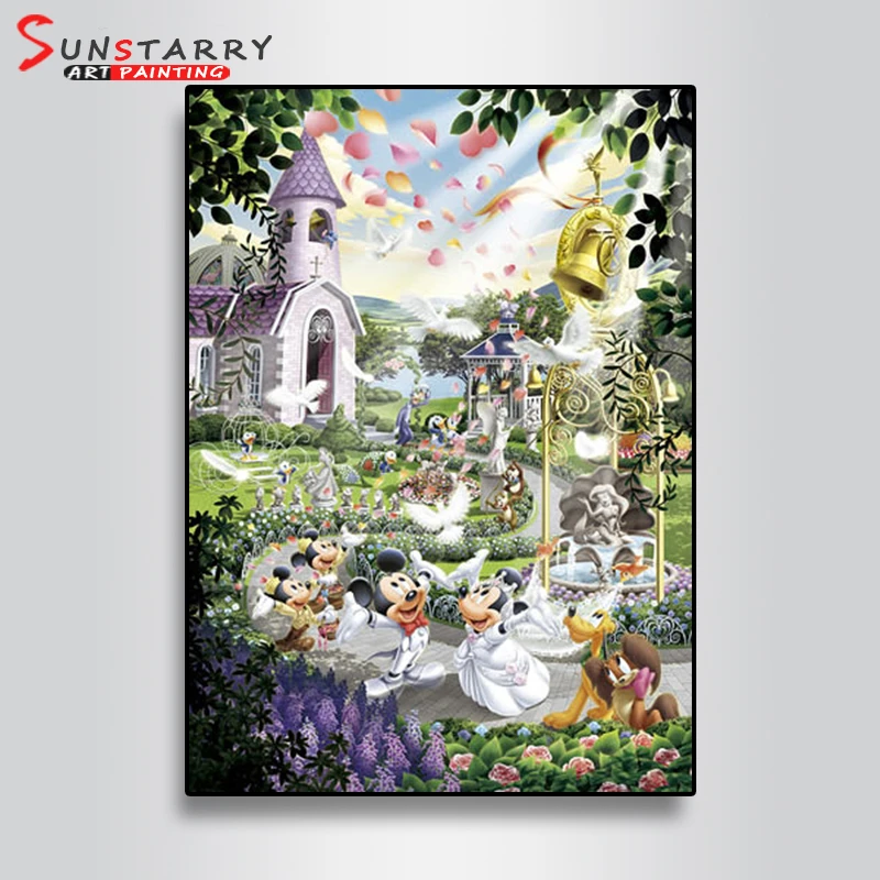 SUNSTARRY 5D DIY Cartoon Pattern Diamond Painting Full Square/Round Drill Embroidery Cross Stitch Mosaic Decor Gift DSN-0134 | Дом и сад