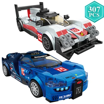 

Technic Speed Racing Static Car Model Building Blocks Supercar Bricks With Action Figures Toys Kids Birthday Christmas Gift