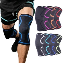 1 шт. спортивный фитнес бег Велоспорт наколенники эластичные Нейлоновые Спортивные Компрессионные наколенники рукав волейбол наколенники протектор