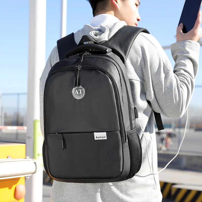 

2019 New Style Men's Casual Fashion Travel Business Computer Bag Ultra Large Capacity Multi-Purpose High School Junior High Scho