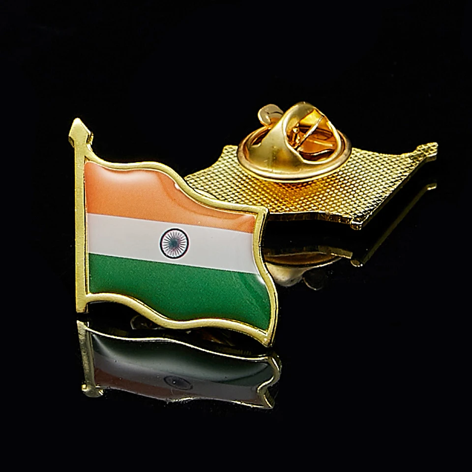 

Indian National Flag Pin Brooches Clothing Accessories for Unisex Jewelry Gift