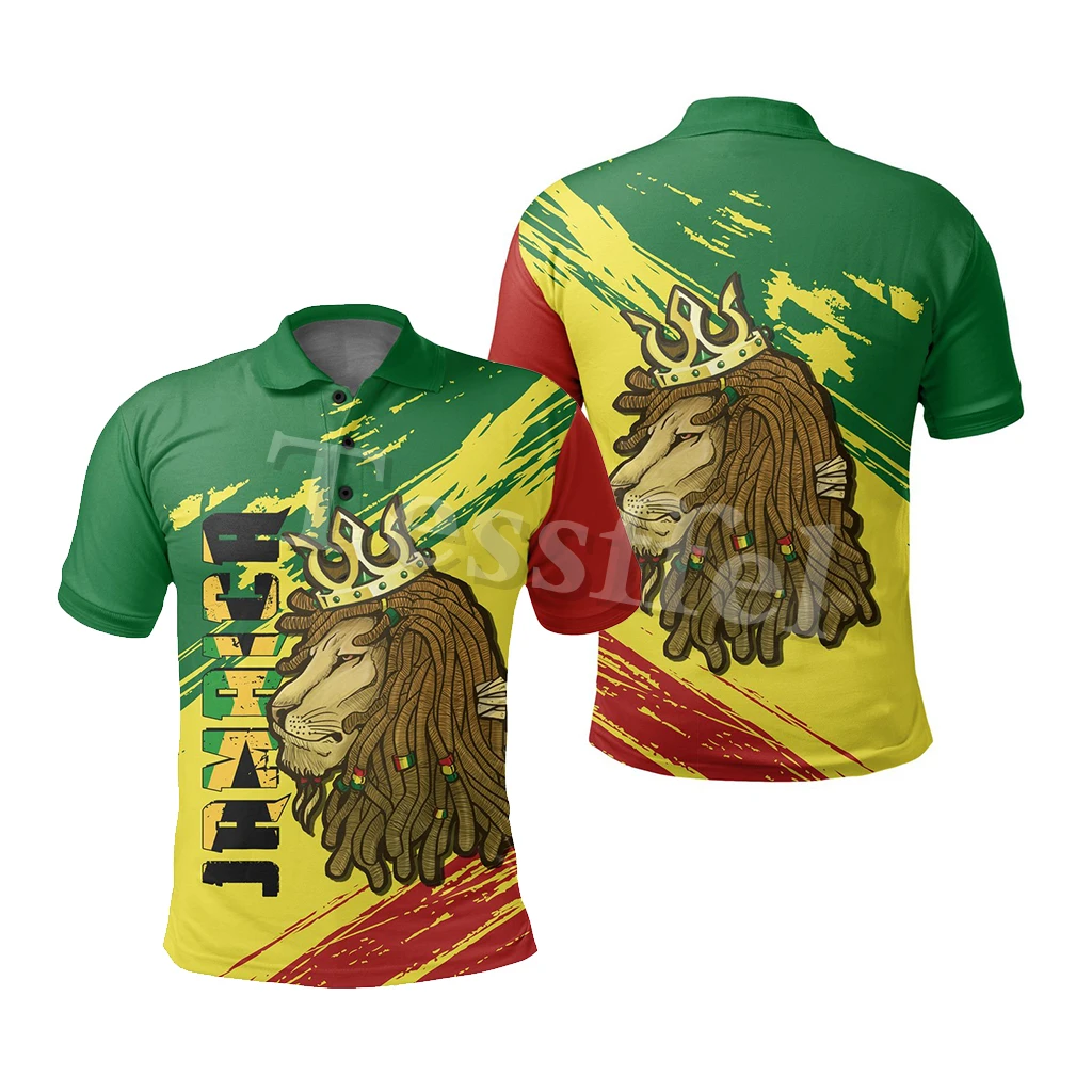 

Летняя Модная рубашка-поло с 3D-принтом и эмблемой льва, для мужчин и женщин