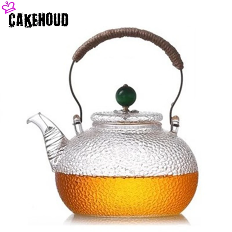 CAKEHOUD высококачественный термостойкий стеклянный чайный набор Китай пуэр чай кунг-фу чайник с ручкой удобный офис отопление чайник