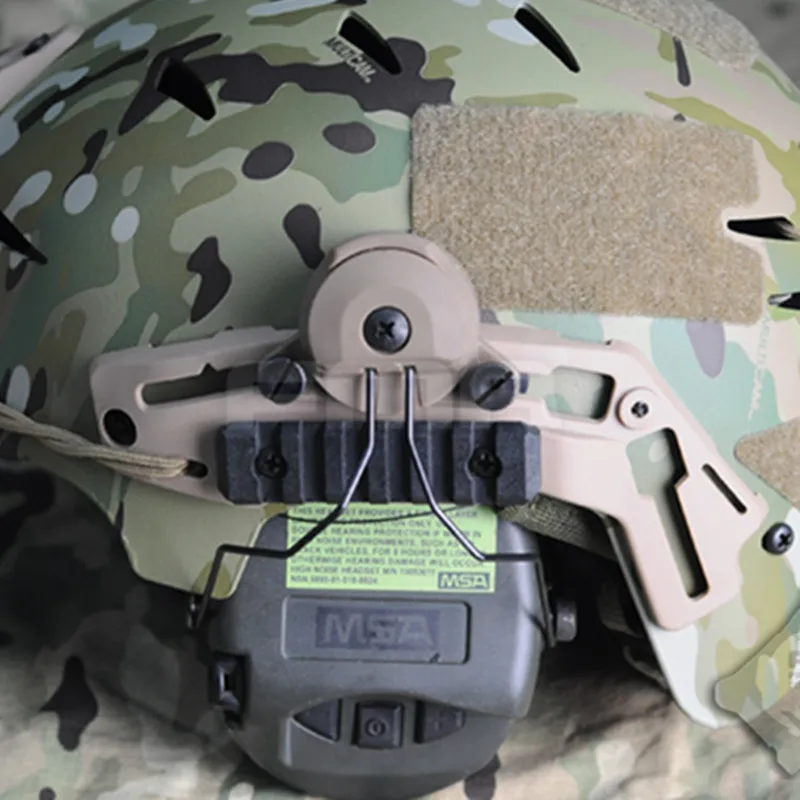 EARMOR HeadSet ARC & EXFIL Rails Adapter Attachment Kit Tactical Headphone Adapter for ARC Rail Helmet Accessories