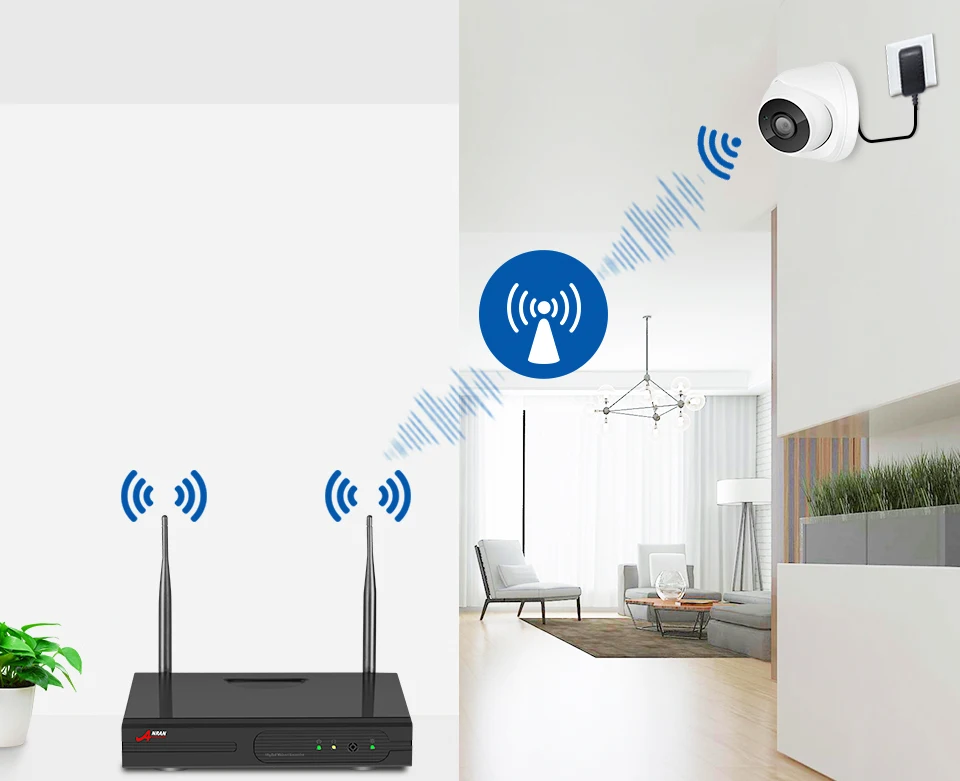 Безопасность Wi-Fi Камера Системы 1080P HD Беспроводной 4CH NVR Kit, ip-камера с модулем питания через домашнюю Камера дома Беспроводной наблюдения аудио CCTV Камера Системы