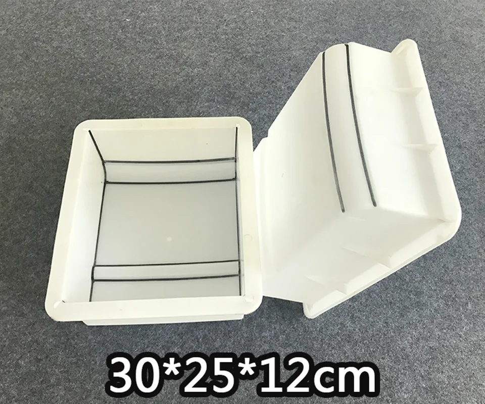 Cement Antique Brick Mold Square Garden pass Making Mould 3D Carving Anti-Slip Concrete Plastic Paving Molds 30x25x12cm | Дом и сад